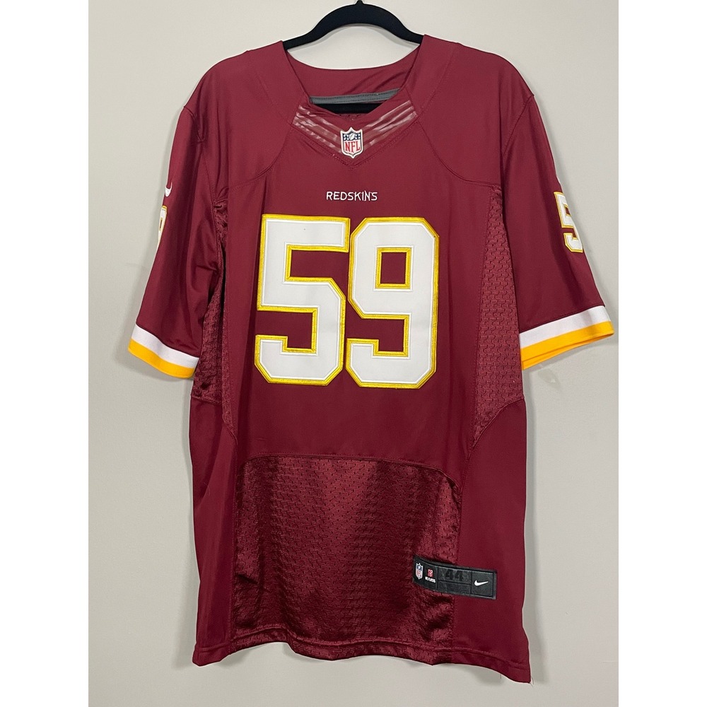 Nike Washington Redskins London Fletcher Jersey Mens 44 Burgundy Excellent 59
